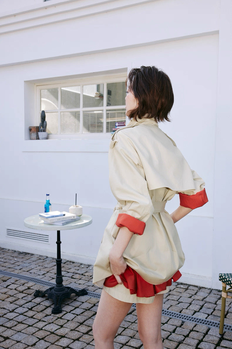 Refined Sleeve Trench Jacket