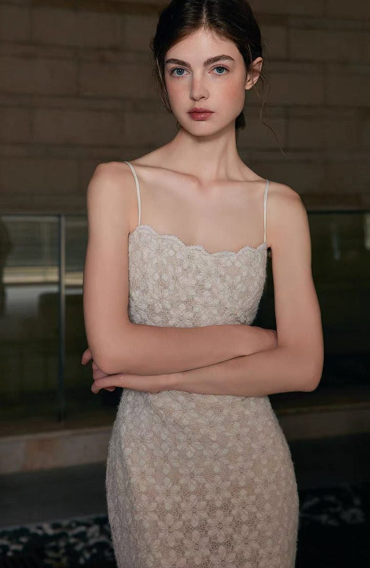 Lace Silhouette Camisole Dress