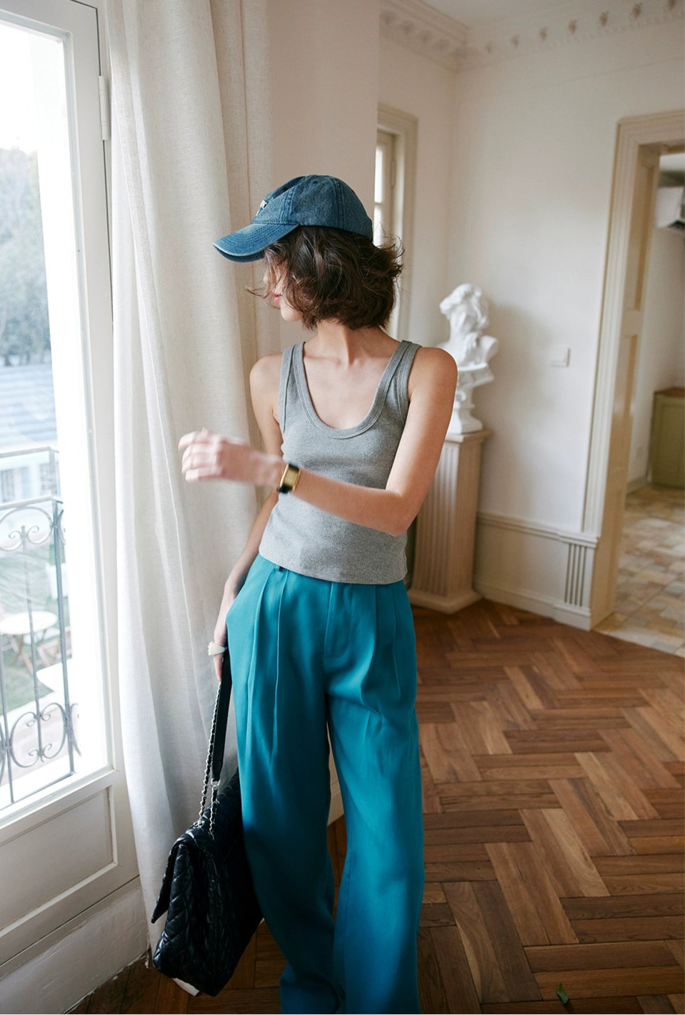 Tail Green Wide Trousers / テールグリーン ワイドトラウザー