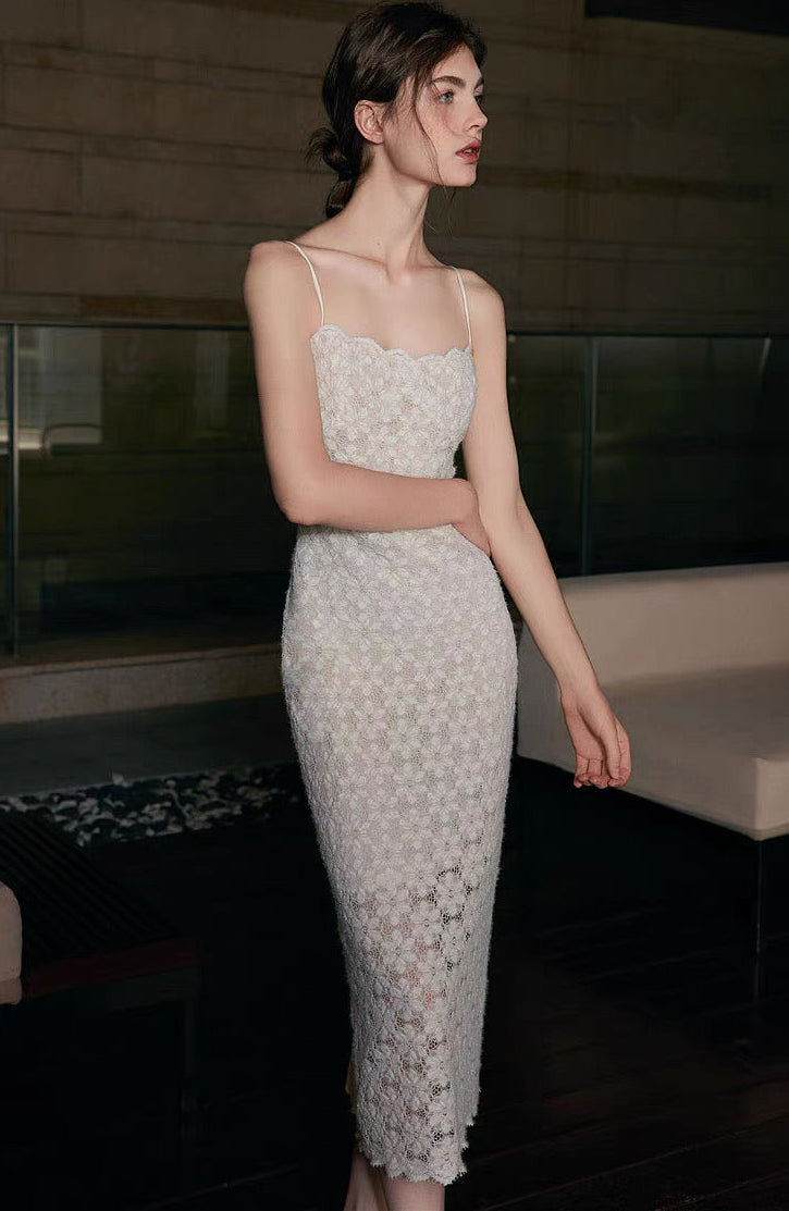 Lace Silhouette Camisole Dress