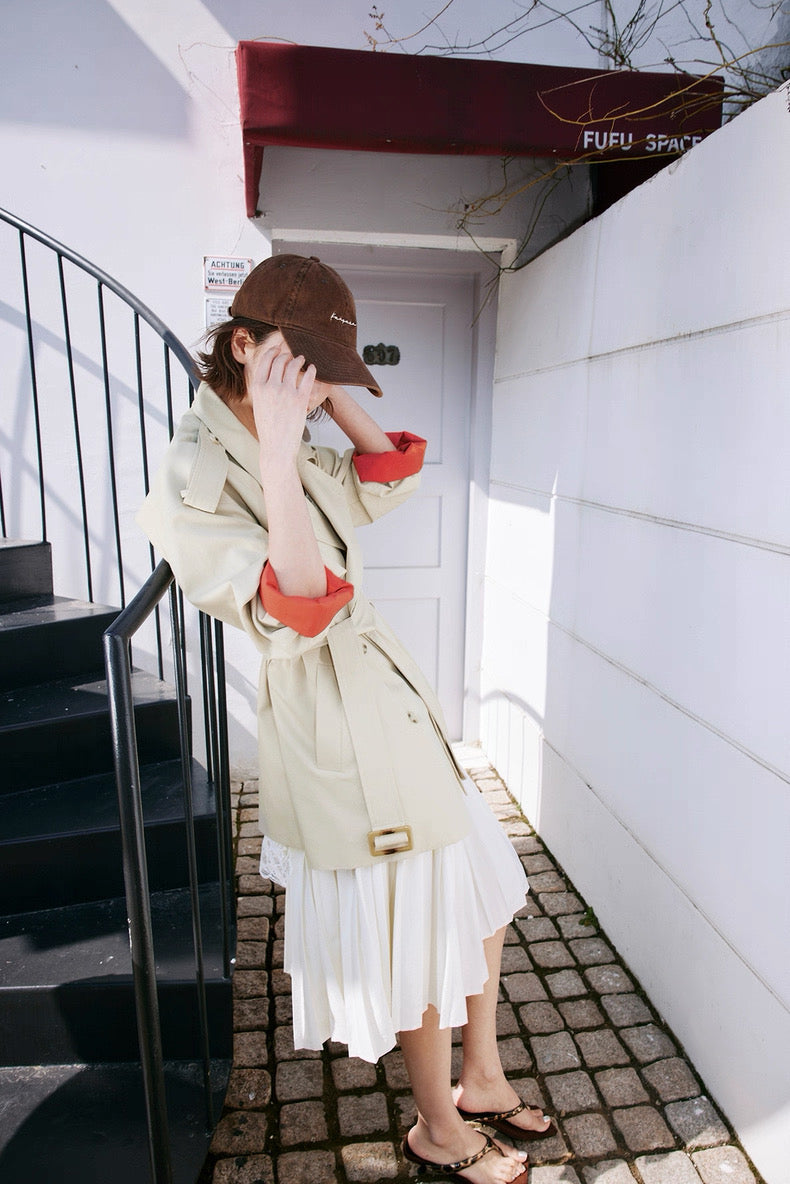 Refined Sleeve Trench Jacket