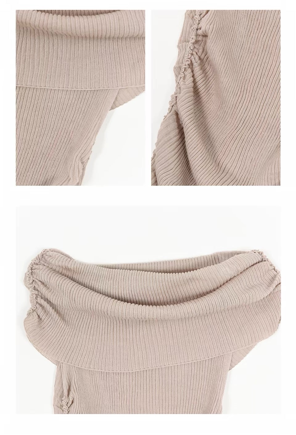 Summer Knit Off-Shoulder Top
