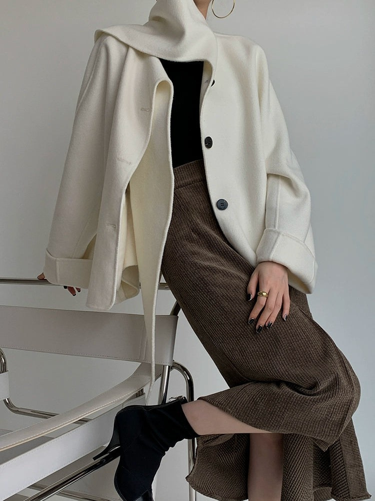 Corduroy Flare Midi Skirt / コーデュロイフレアミディスカート