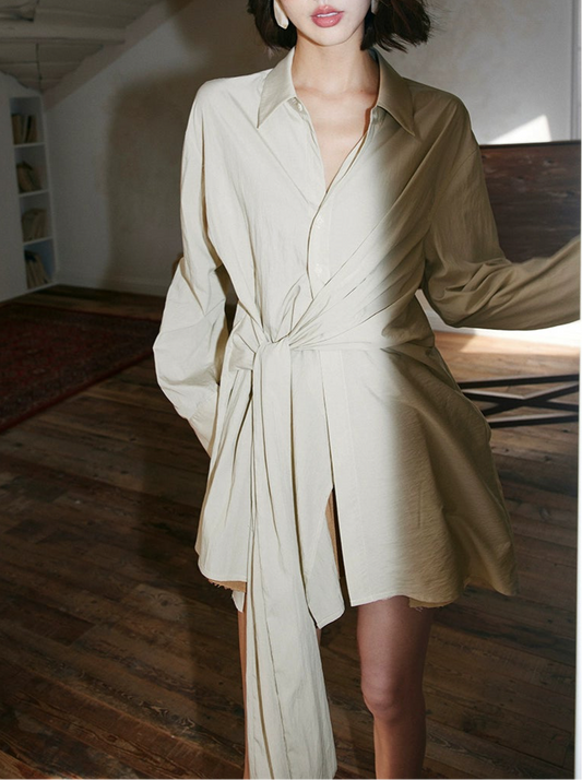 Belted Long Shirt / ベルテッドロングシャツ