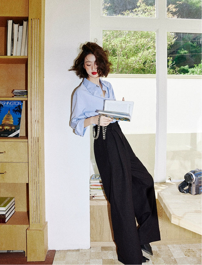 Chain Strap Wide Pants / チェーンストラップワイドパンツ