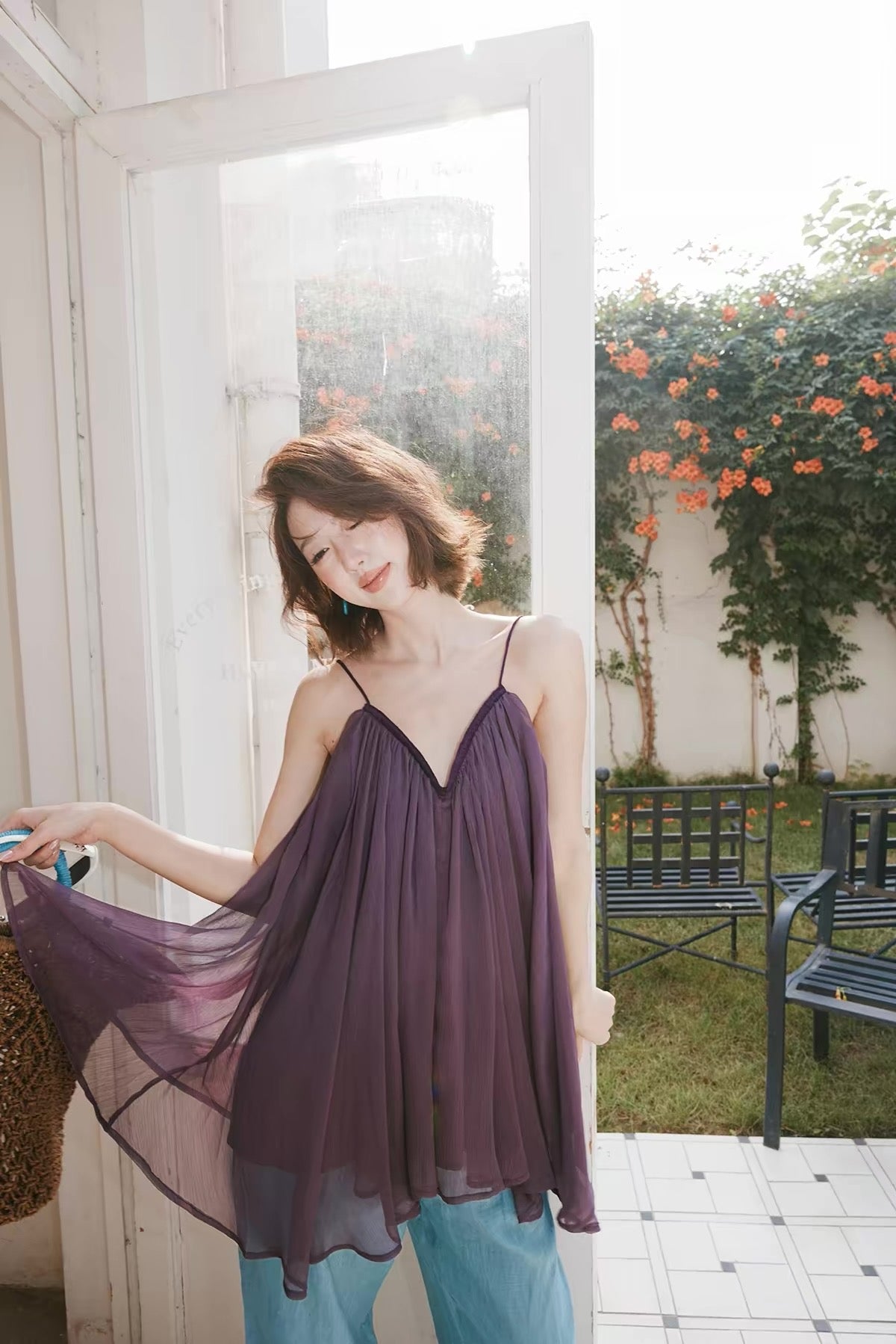 Sheer Flow Cami Tunic
