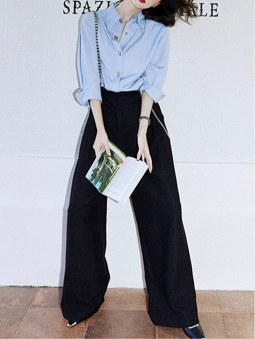 Chain Strap Wide Pants / チェーンストラップワイドパンツ