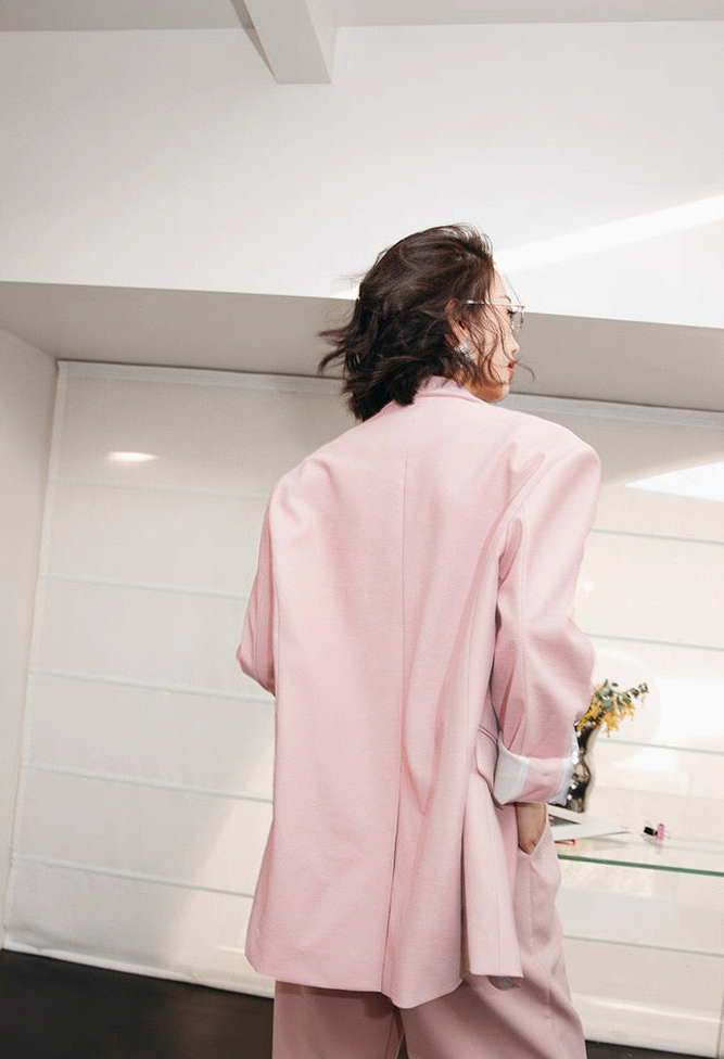 Blush Pink Tailored Jacket
