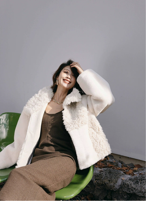 Eco Shearling Faux Fur Jacket / エコシアリングフェイクファージャケット