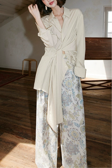 Belted Long Shirt / ベルテッドロングシャツ