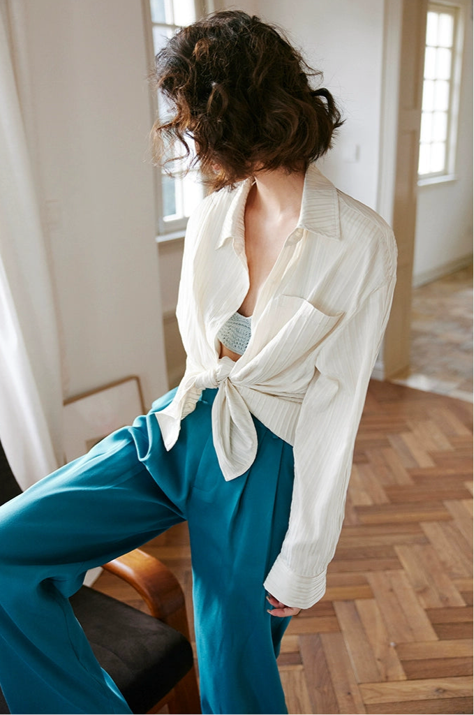 Tail Green Wide Trousers / テールグリーン ワイドトラウザー