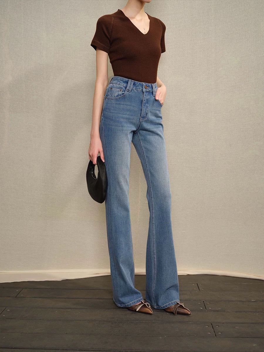 Vintage Blue Straight Denim