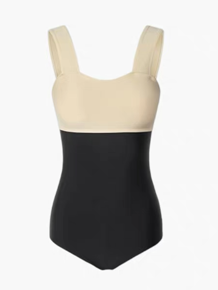 Minimal Contrast One Piece Swimwear