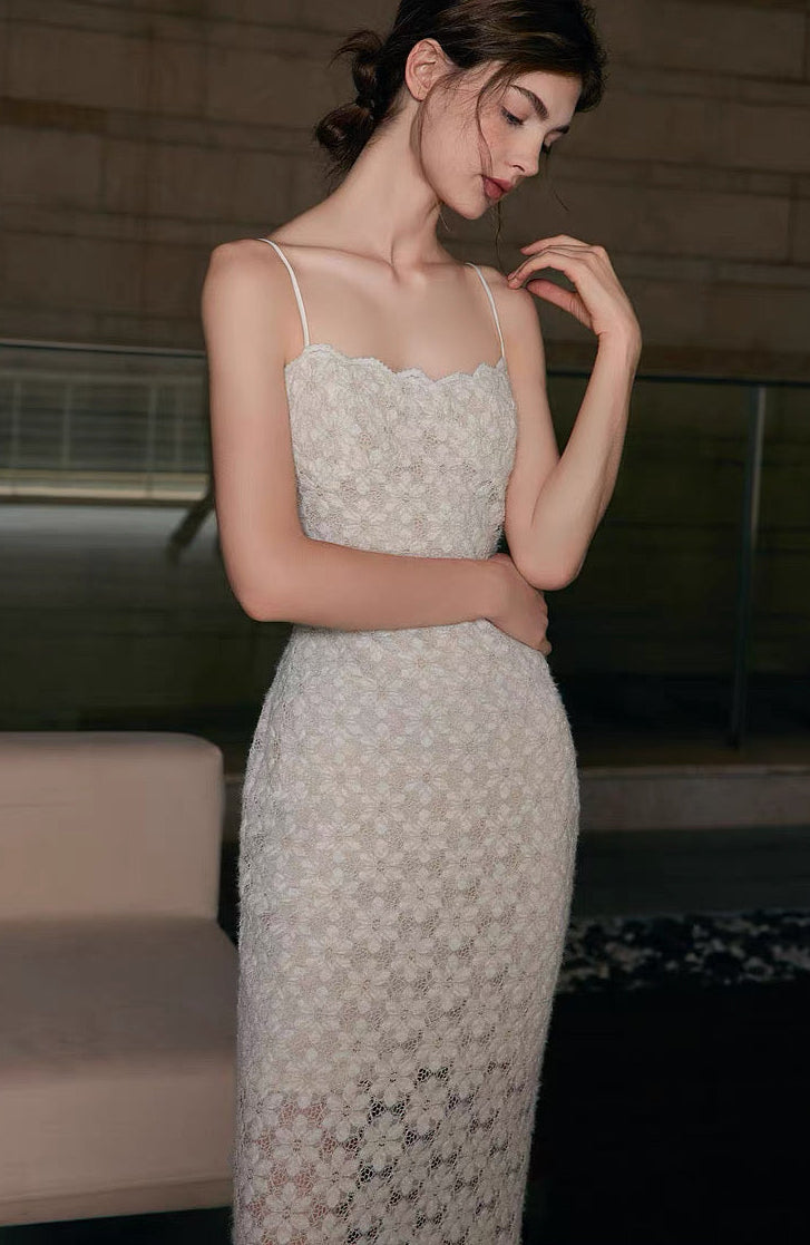 Lace Silhouette Camisole Dress