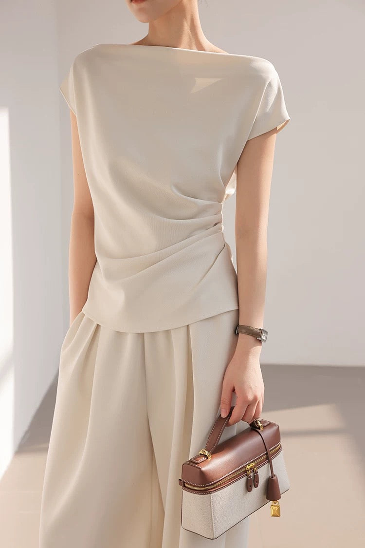 Soft Drape One-Shoulder Top