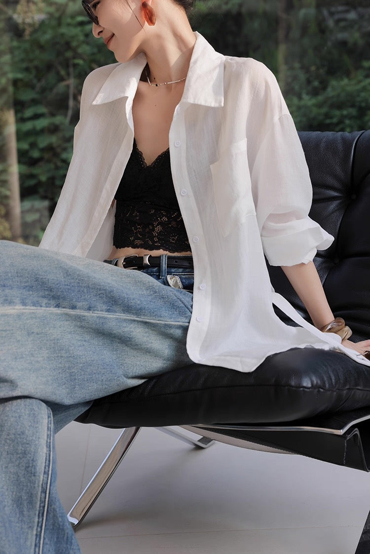 Airy Sheer Linen Set