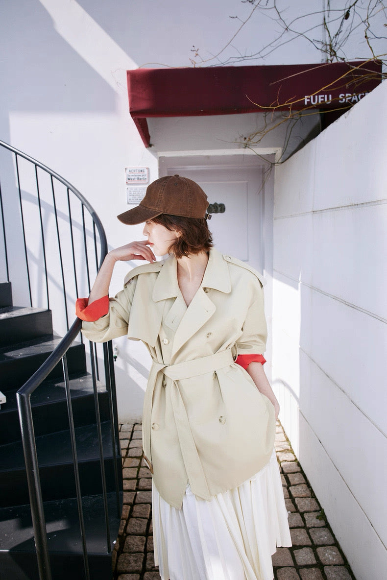 Refined Sleeve Trench Jacket
