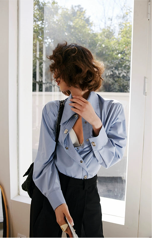 Metal Button Relax Shirt / メタルボタンリラックスシャツ