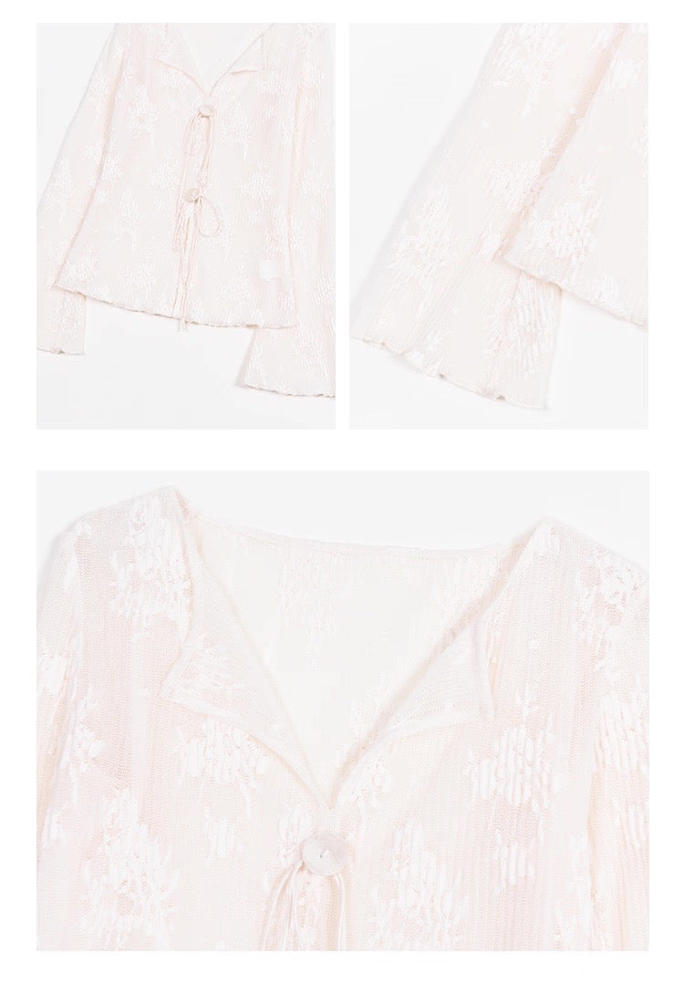 Sheer Floral Lace Top
