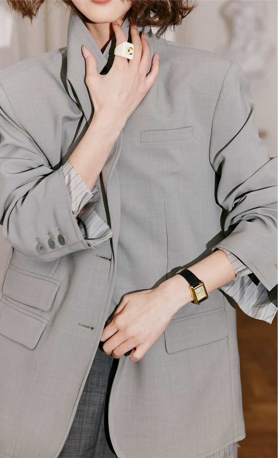 Layered Sleeve Jacket / レイヤードスリーブジャケット