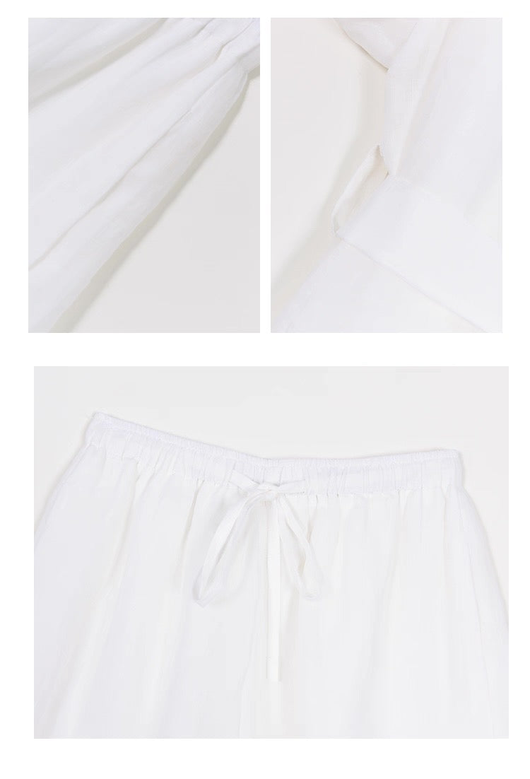 Airy Sheer Linen Set