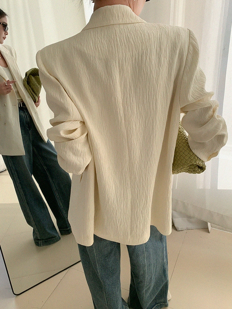 Textured Tailored Jacket / テクスチャードテーラードジャケット