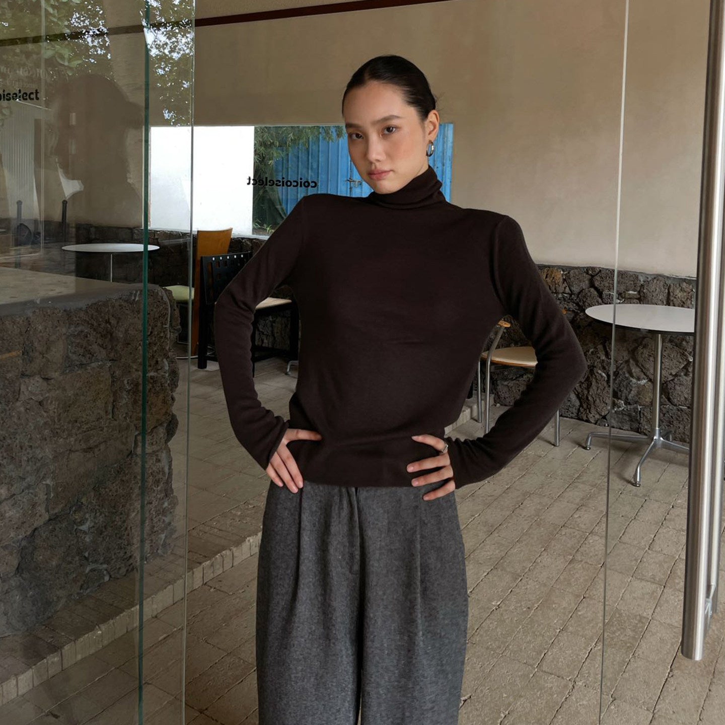Soft Layer Turtleneck Knit