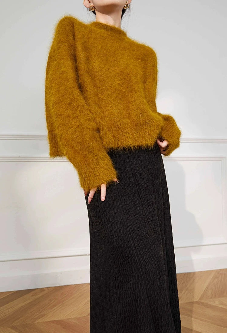 Mohair Touch Volume Knit / モヘアタッチボリュームニット