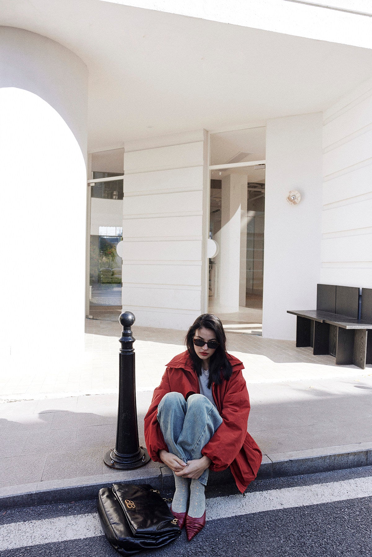 Light Wash Wide Denim Pants