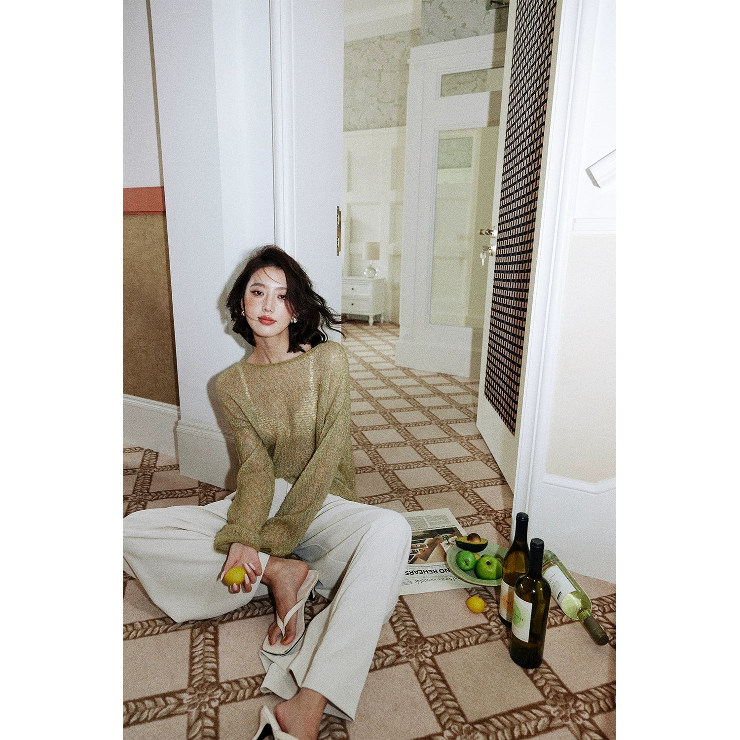 Sheer Knit Pullover /シアーニットプルオーバー　T209175