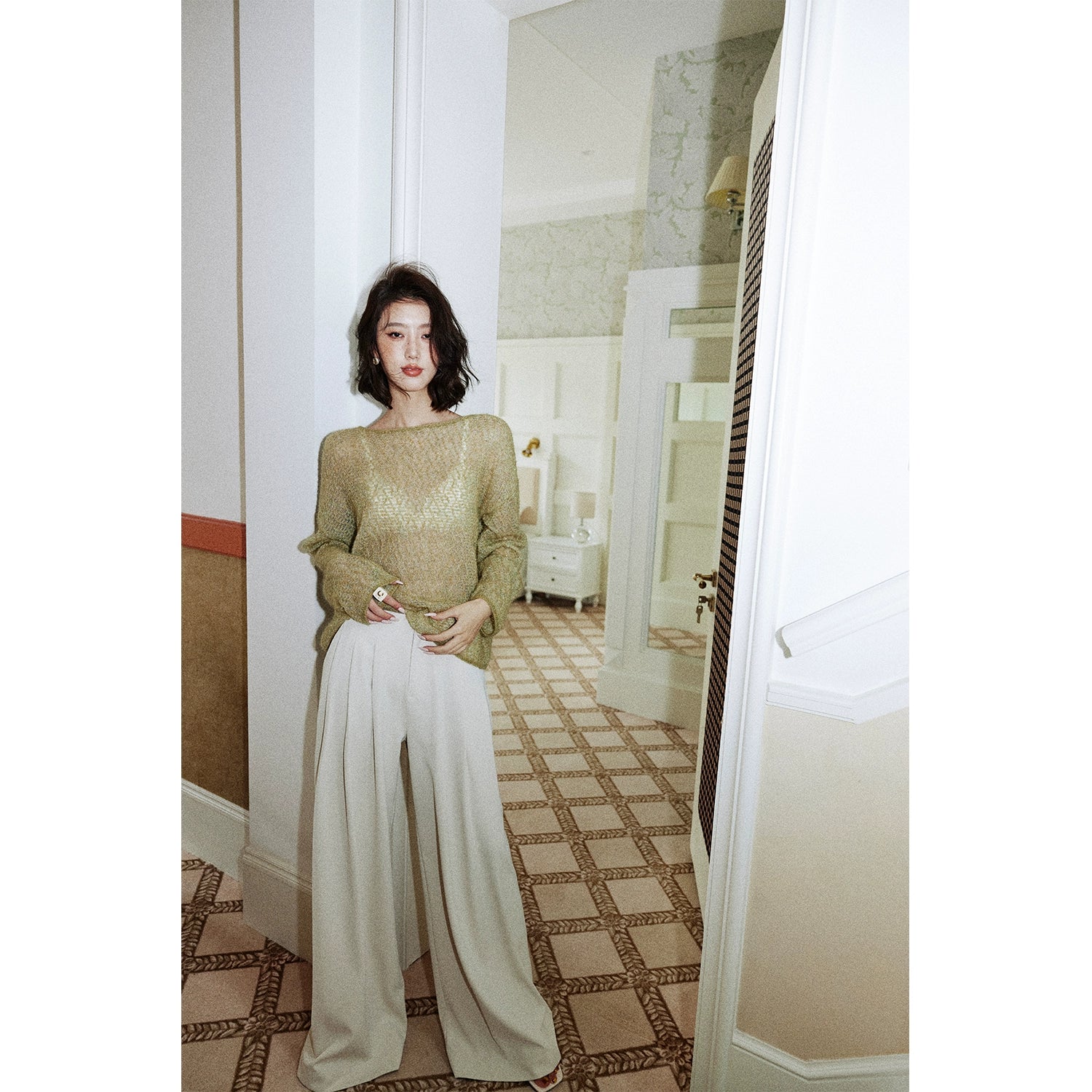 Sheer Knit Pullover /シアーニットプルオーバー　T209175