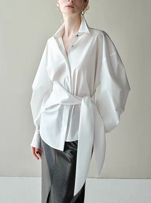 Luxe Waist Tie Blouse
