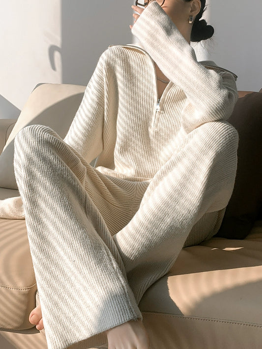 Ribbed Relax Zip Set / リブドリラックスジップセット