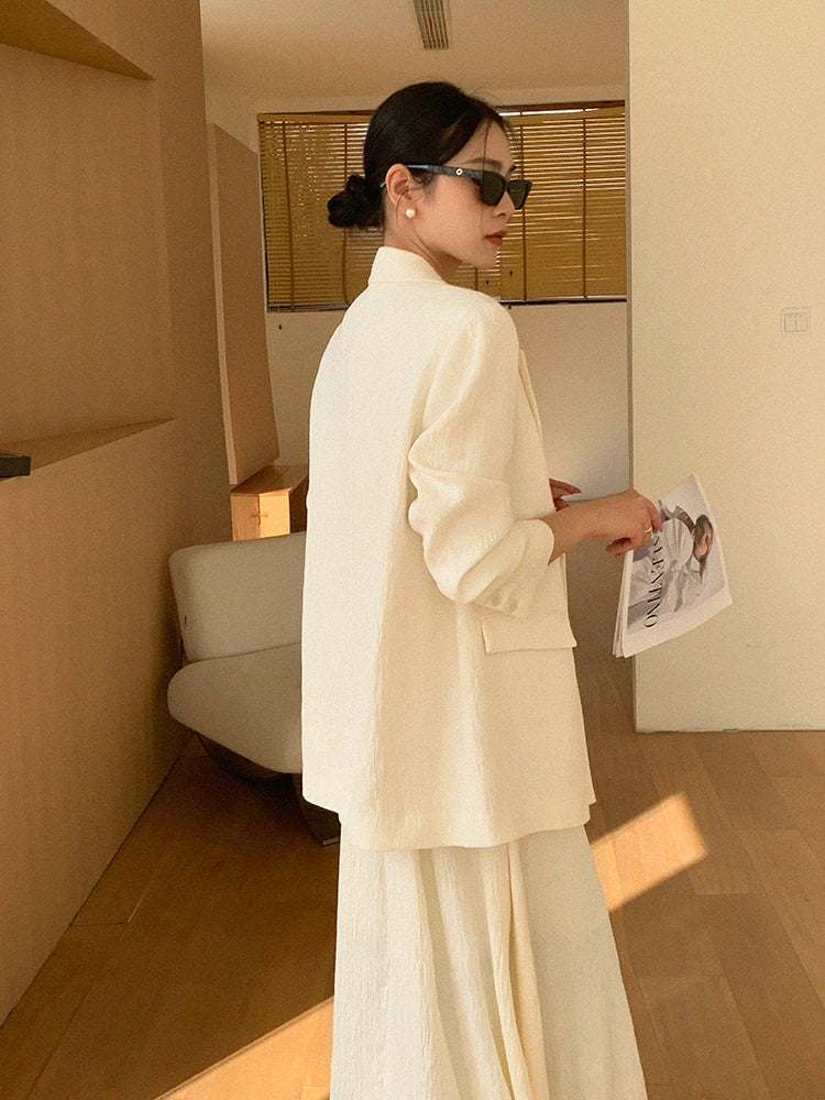 Textured Tailored Jacket / テクスチャードテーラードジャケット