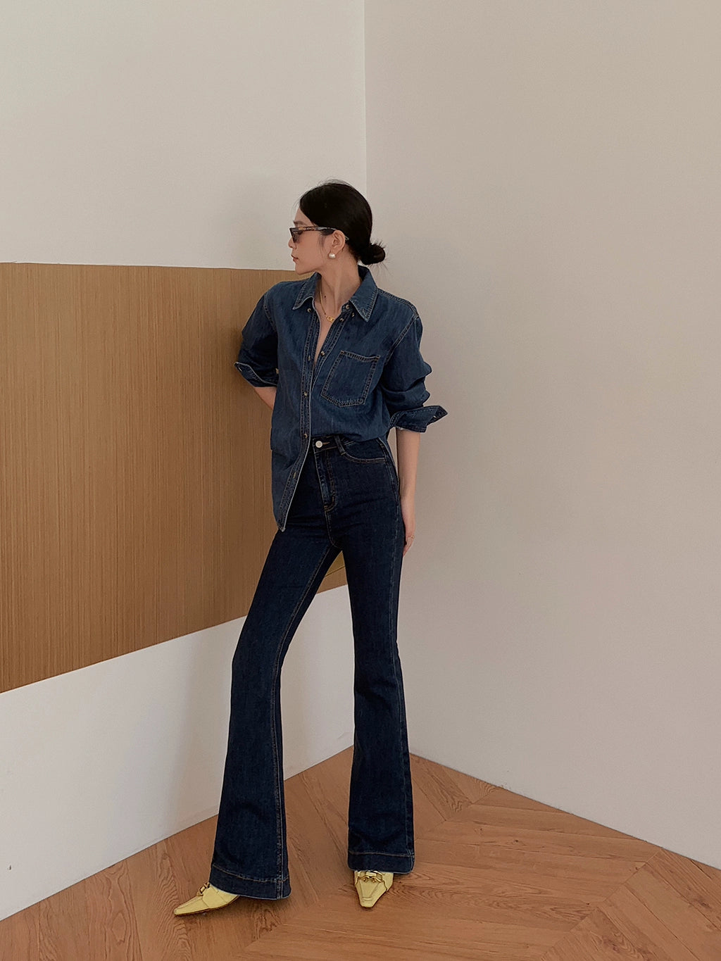 High Waist Flare Denim / ハイウエストフレアデニム