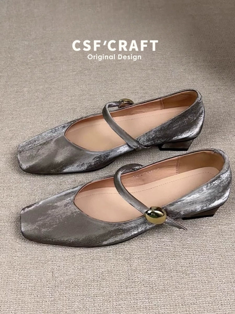 Champagne Mary Jane Pumps / シャンパン メリージェーンパンプス