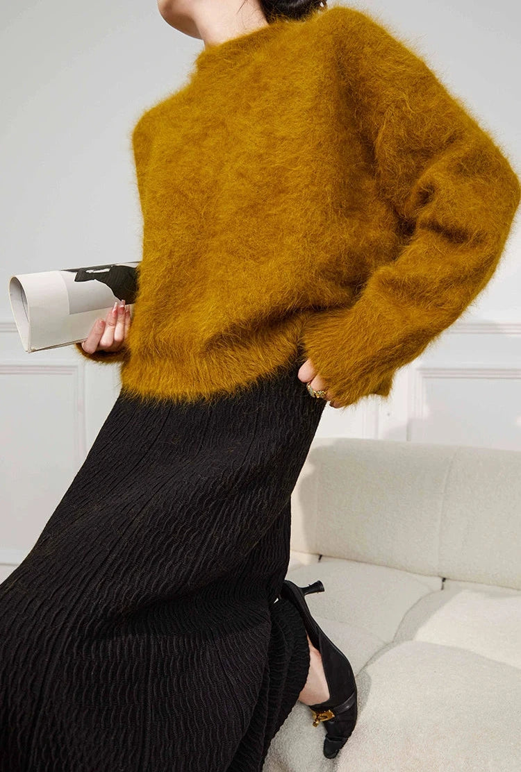 Mohair Touch Volume Knit / モヘアタッチボリュームニット