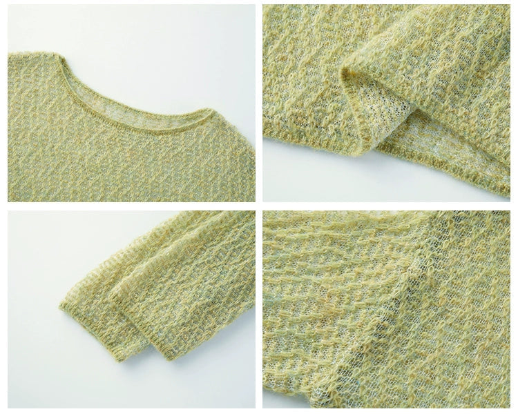 Sheer Knit Pullover /シアーニットプルオーバー　T209175