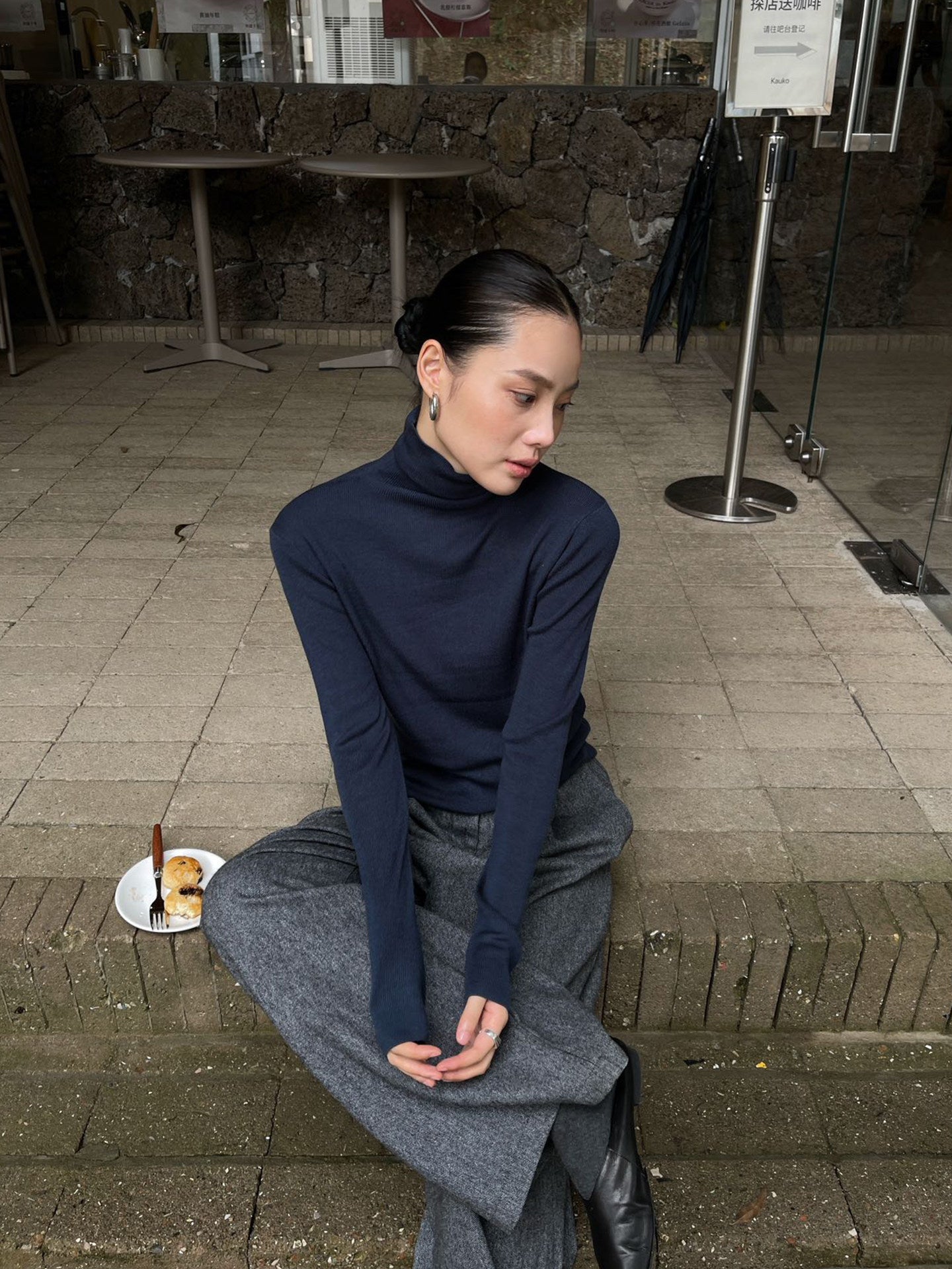 Soft Layer Turtleneck Knit