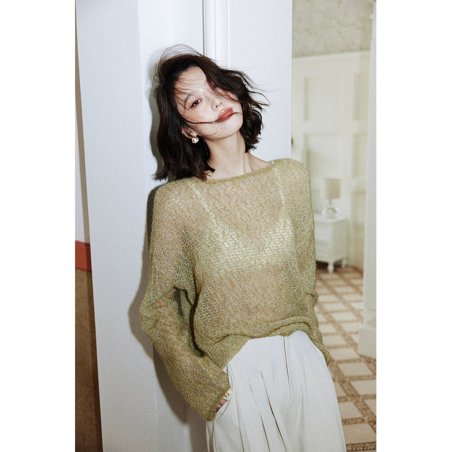 Sheer Knit Pullover /シアーニットプルオーバー　T209175