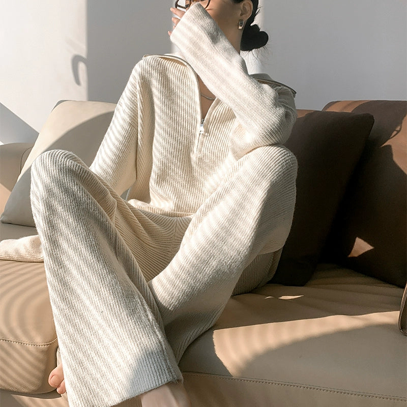 Ribbed Relax Zip Set / リブドリラックスジップセット