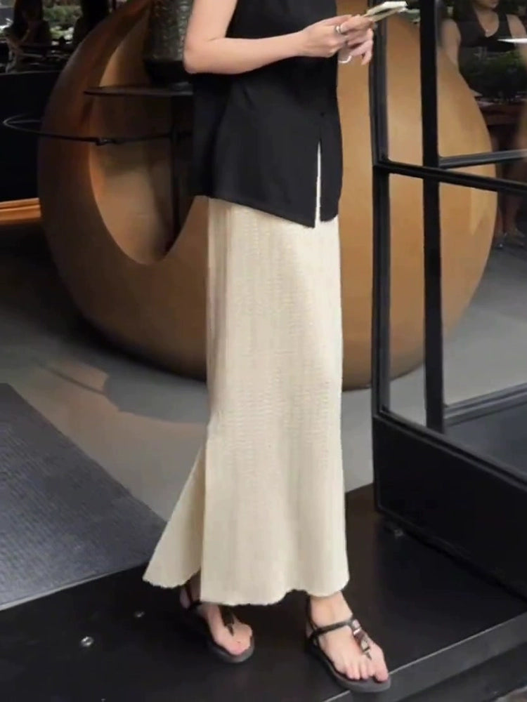 Crochet Knit Long Skirt / クロシェニットロングスカート