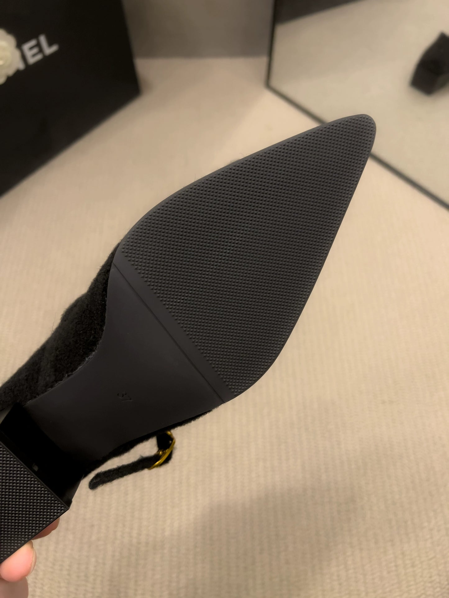 Wool-touch Mary Jane Pumps / ウールタッチメリージェーンパンプス