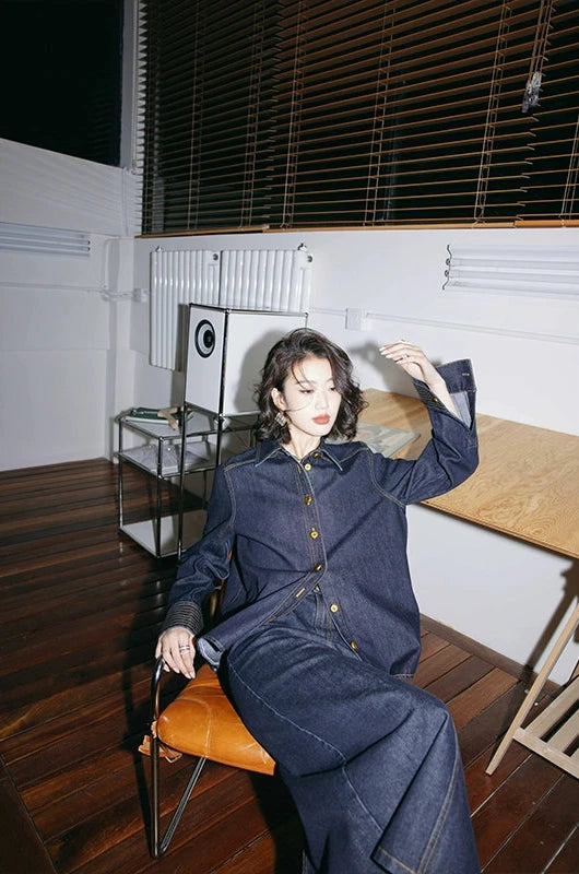 Denim Shirt & Skirt Set Styling / デニムシャツ＆スカートセットアップスタイリング