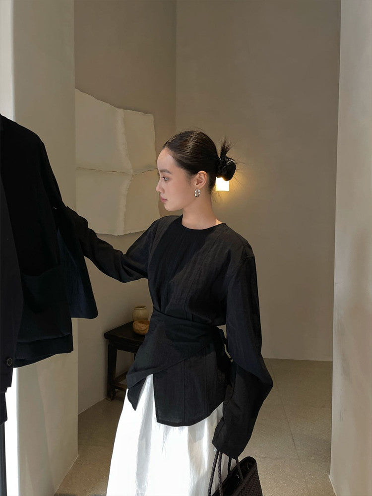 Drape Waist Top / ドレープウエストトップス