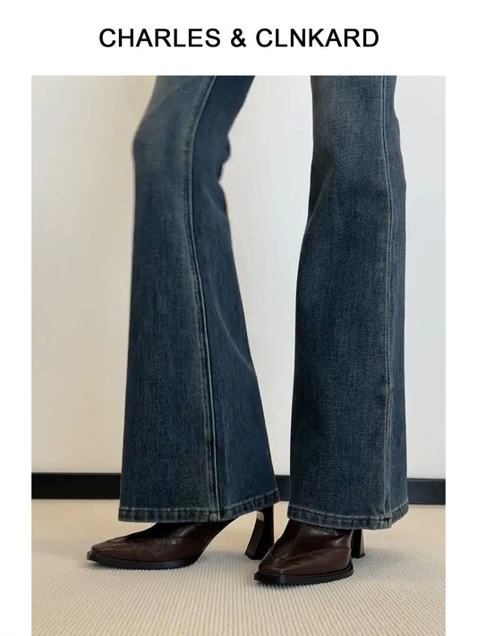 Square Toe Block Heel Boots / スクエアトゥ ブロックヒールブーツ