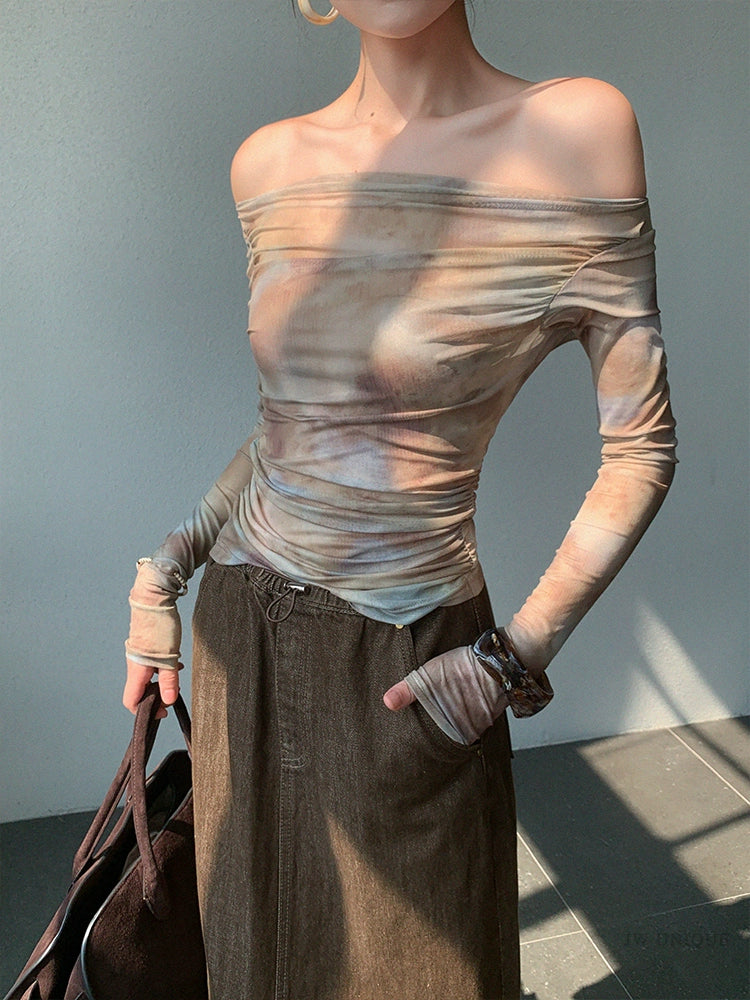 Sheer Long Sleeve Top / シアーロングスリーブトップ