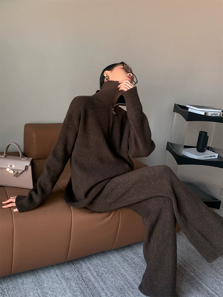 Ribbed Relax Zip Set / リブドリラックスジップセット