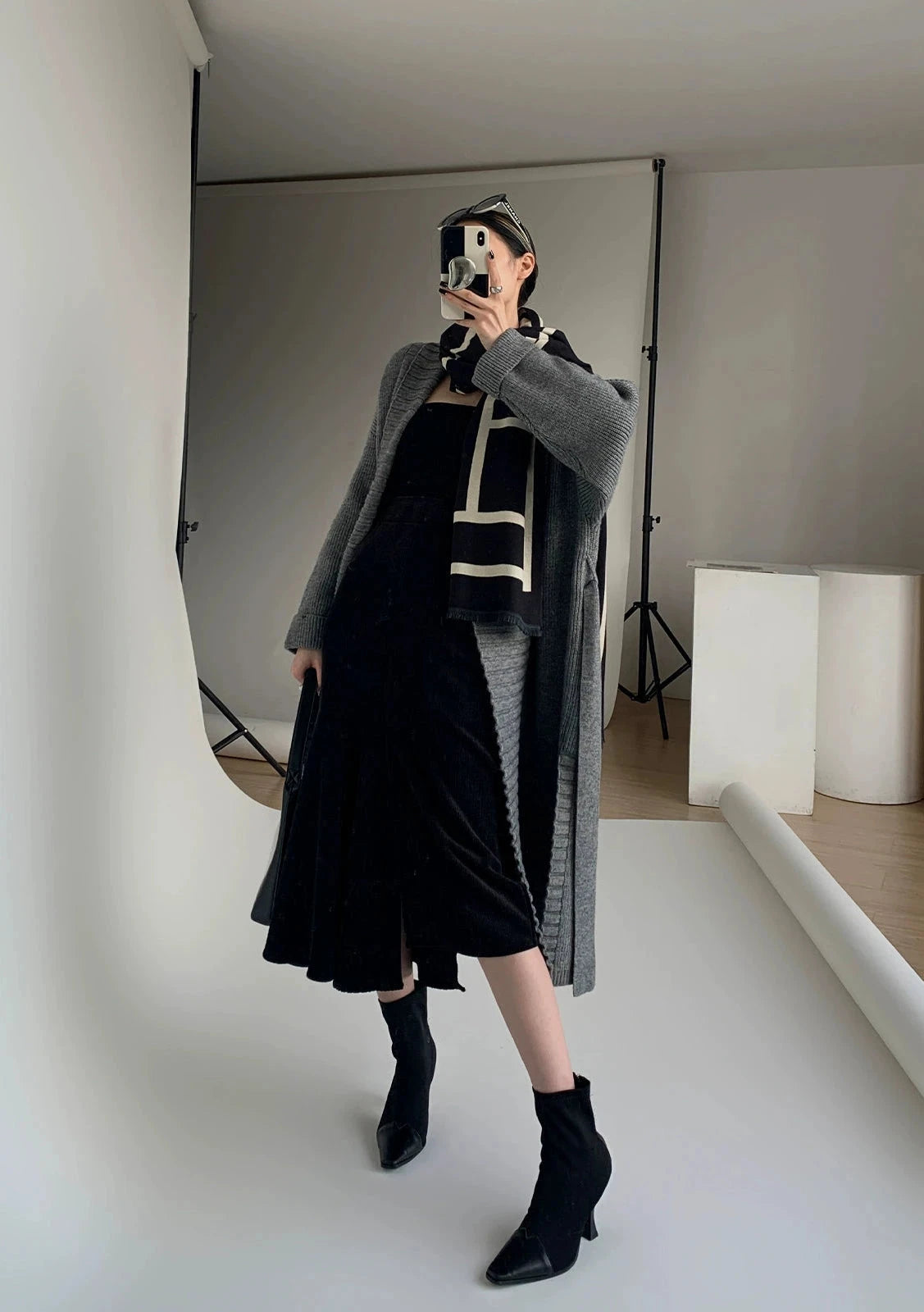 Corduroy Flare Midi Skirt / コーデュロイフレアミディスカート