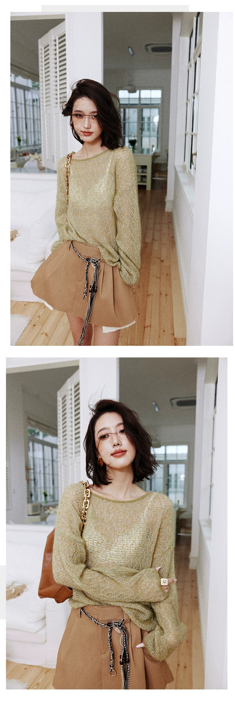 Sheer Knit Pullover /シアーニットプルオーバー　T209175